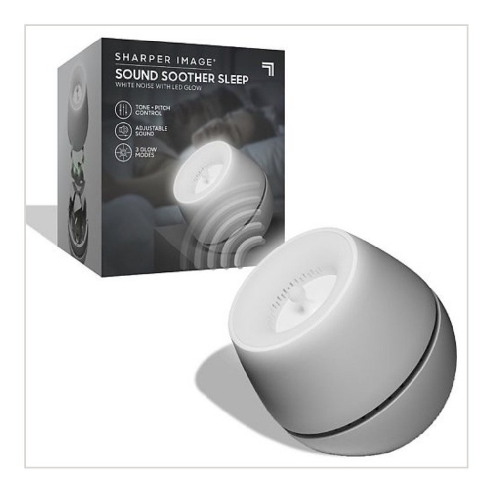 Sharper Image Sound Soother Sleep White Noise Machine With LED Glow Brand New